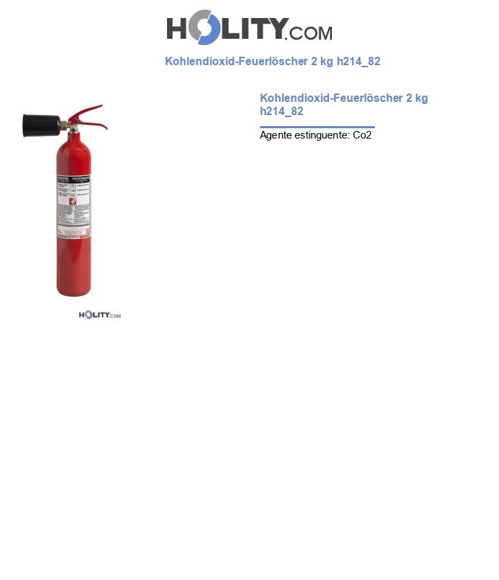 Kohlendioxid-Feuerlöscher 2 kg h214_82