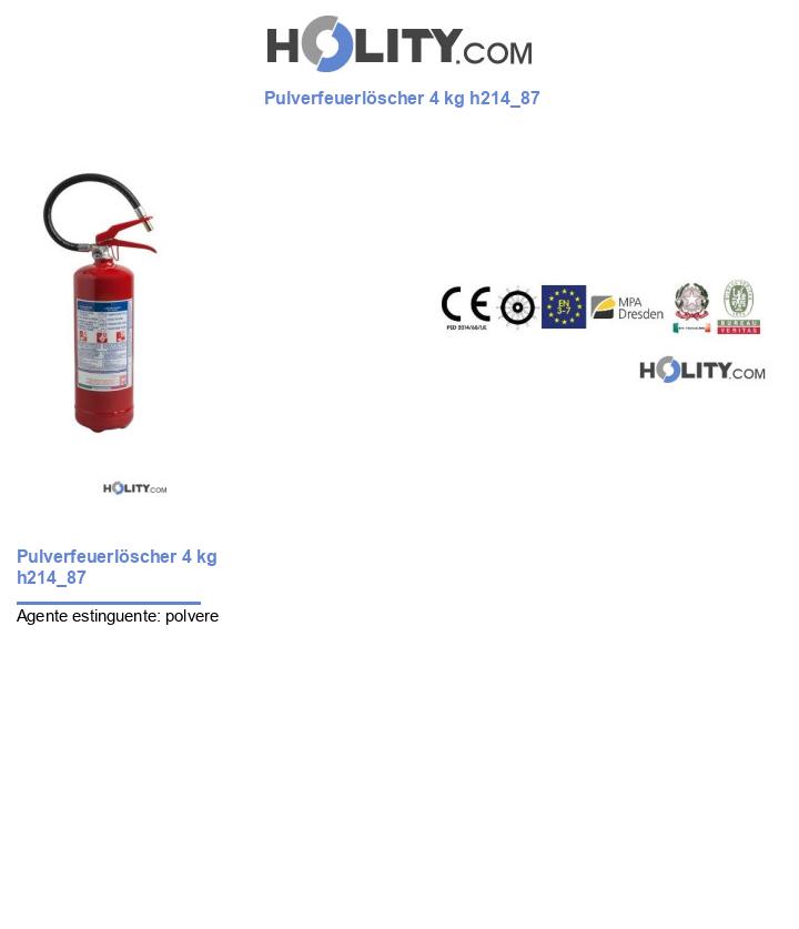Pulverfeuerlöscher 4 kg h214_87