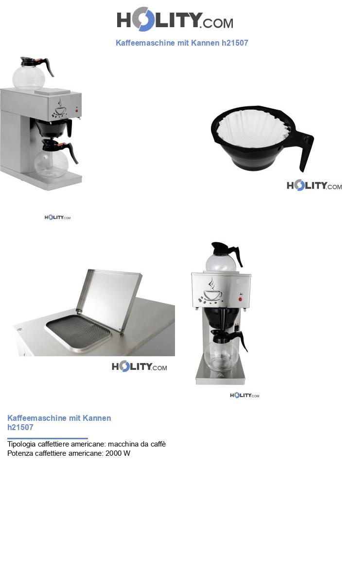 Kaffeemaschine mit Kannen h21507