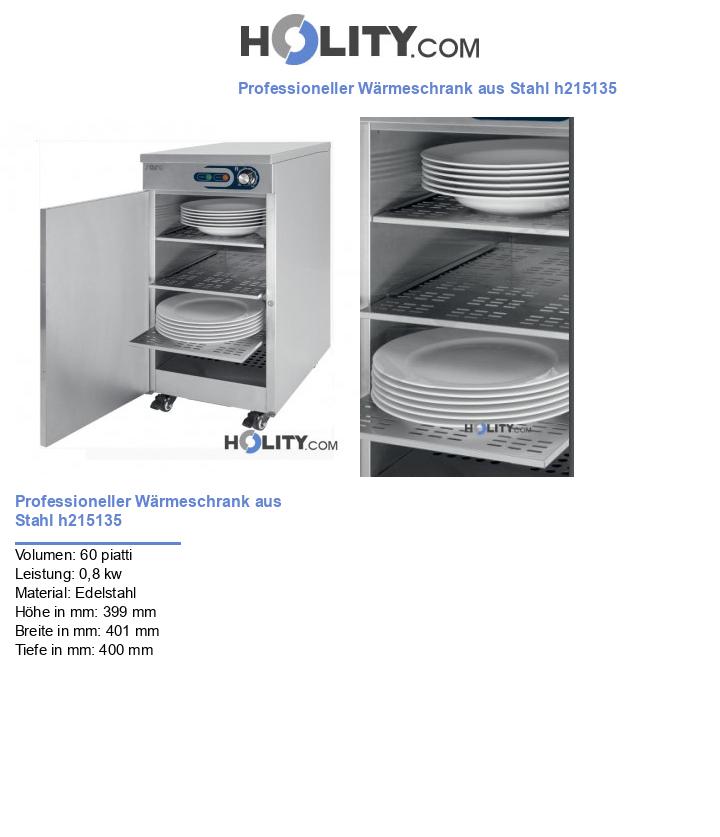 Professioneller Wärmeschrank aus Stahl h215135