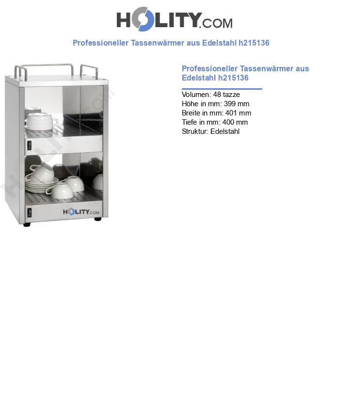 Professioneller Tassenwärmer aus Edelstahl h215136