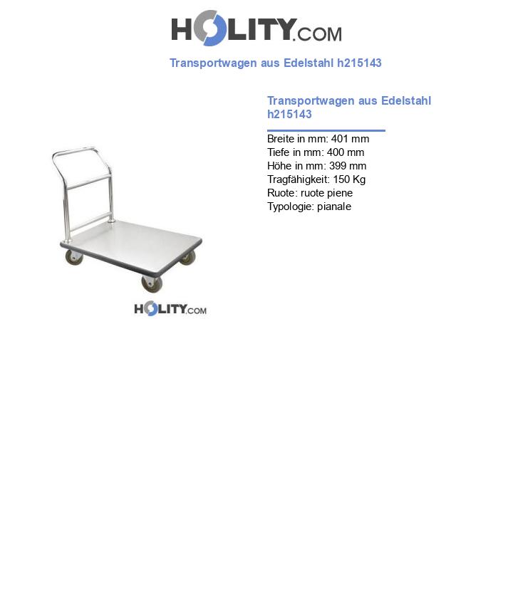 Transportwagen aus Edelstahl h215143