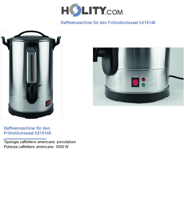 Kaffeemaschine für den Frühstückssaal h215148