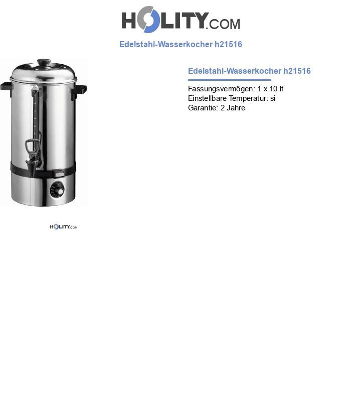 Edelstahl-Wasserkocher h21516