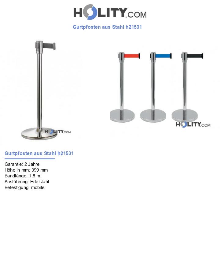 Gurtpfosten aus Stahl h21531