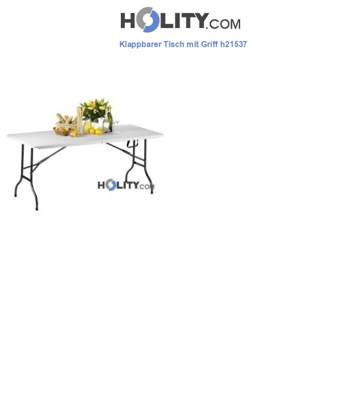 Klappbarer Tisch mit Griff h21537