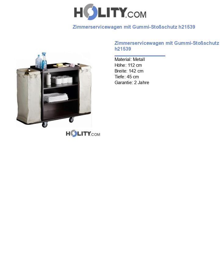 Zimmerservicewagen mit Gummi-Stoßschutz h21539
