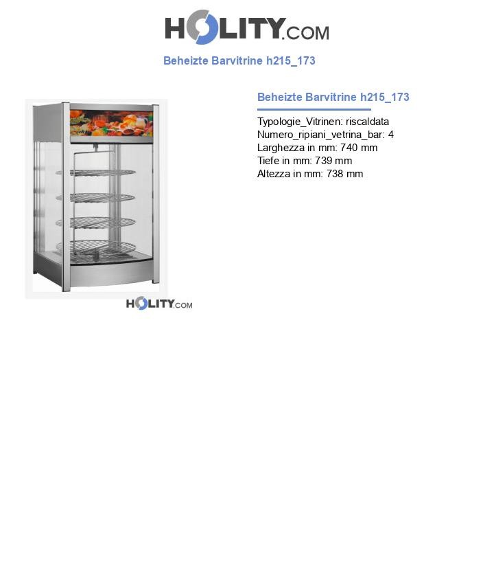 Beheizte Barvitrine h215_173