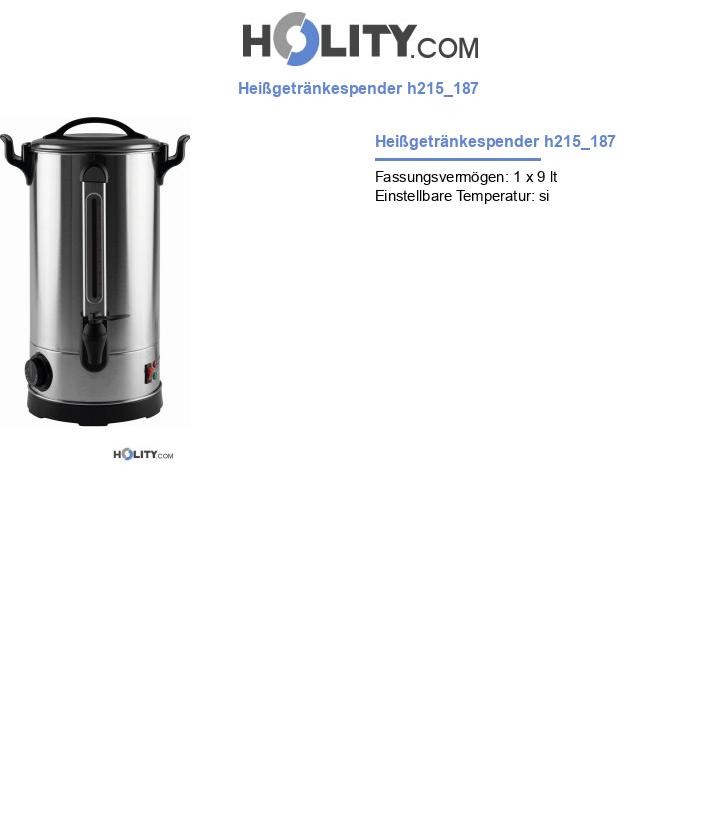 Heißgetränkespender h215_187