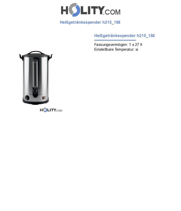 Heißgetränkespender h215_188