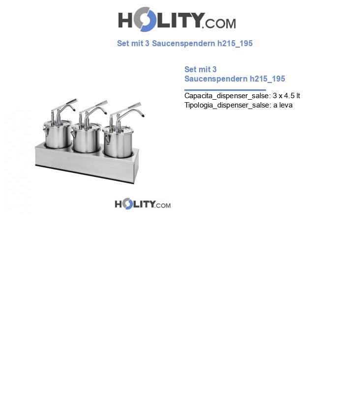 Set mit 3 Saucenspendern h215_195