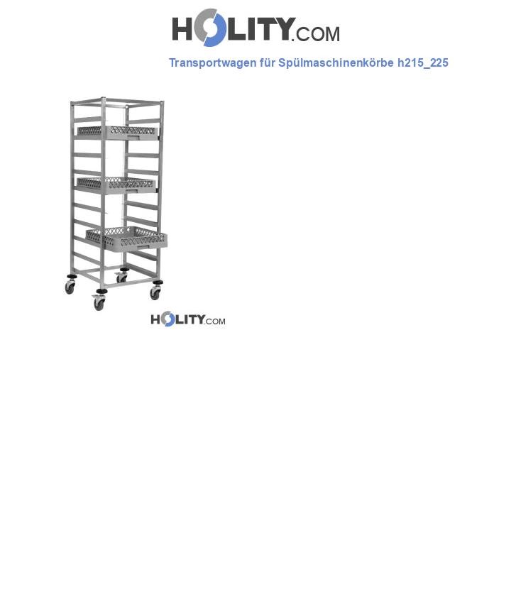 Transportwagen für Spülmaschinenkörbe h215_225