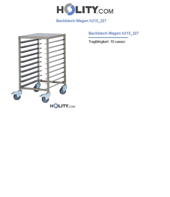 Backblech-Wagen h215_227