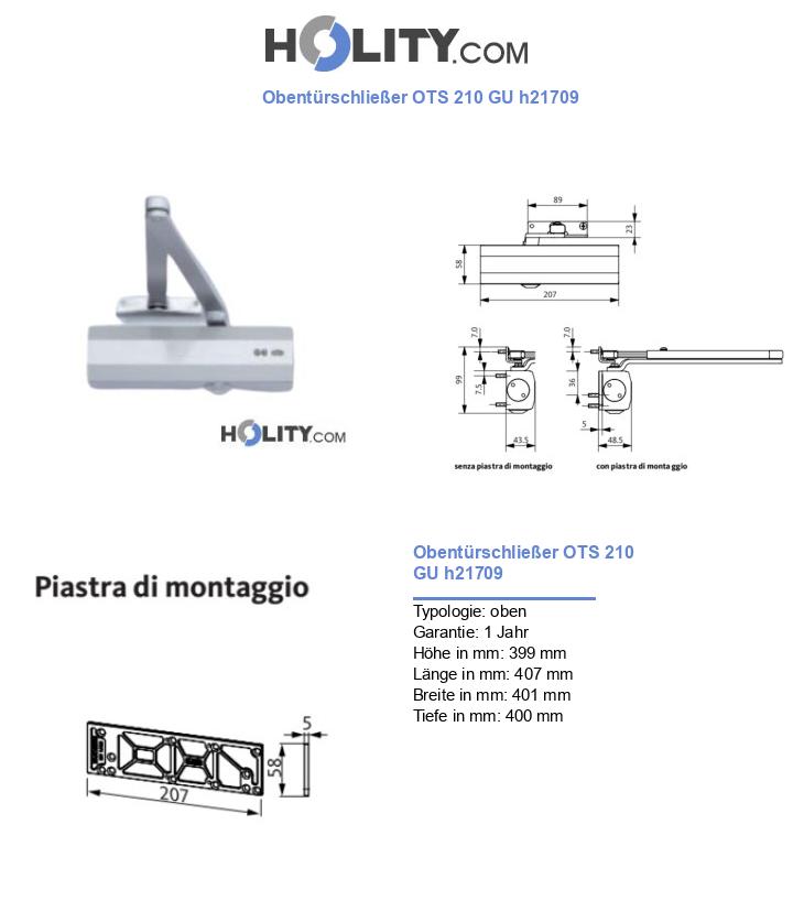 Obentürschließer OTS 210 GU h21709