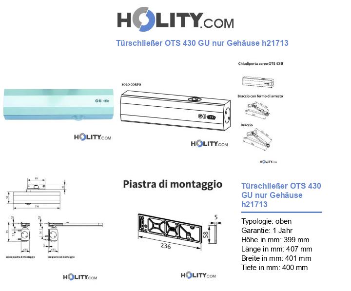 Türschließer OTS 430 GU nur Gehäuse h21713