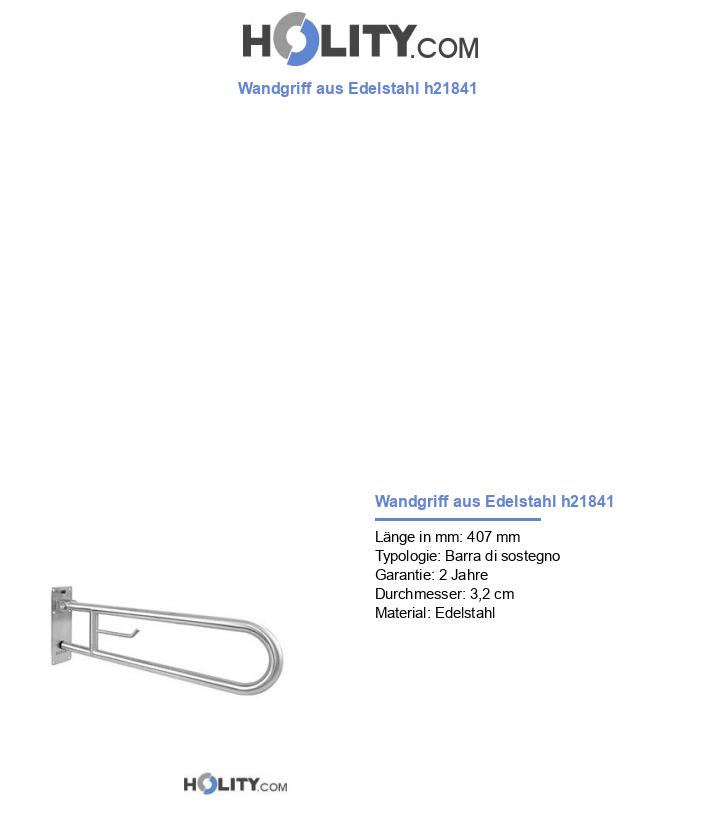 Wandgriff aus Edelstahl h21841