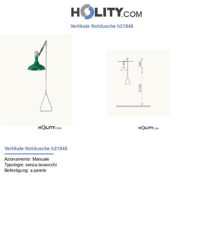 Vertikale Notdusche h21846