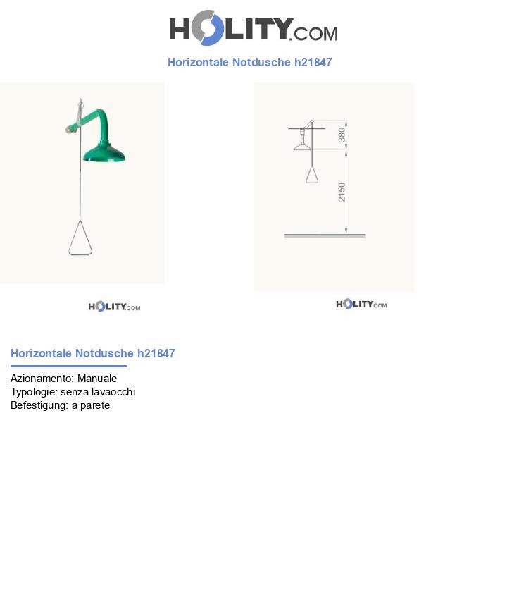Horizontale Notdusche h21847
