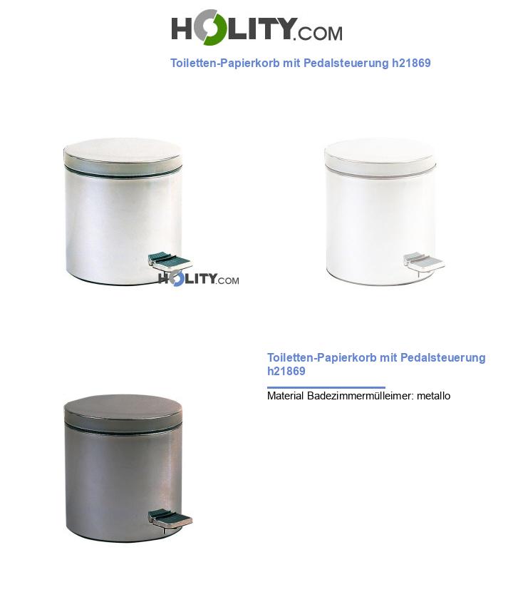 Toiletten-Papierkorb mit Pedalsteuerung h21869