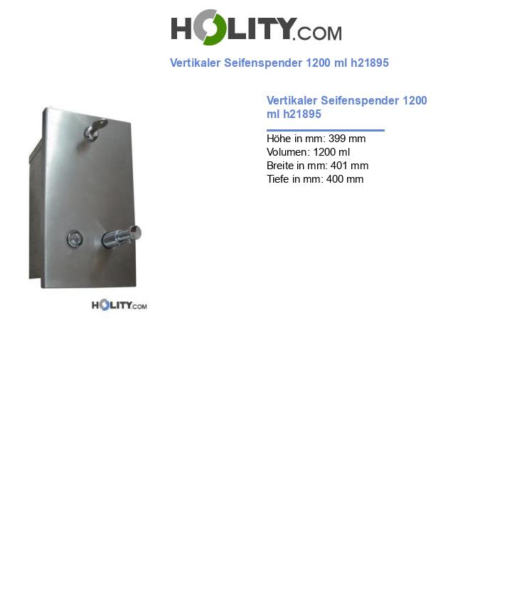Vertikaler Seifenspender 1200 ml h21895