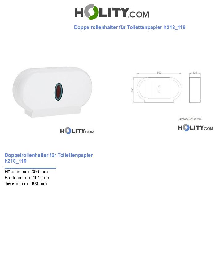 Doppelrollenhalter für Toilettenpapier h218_119