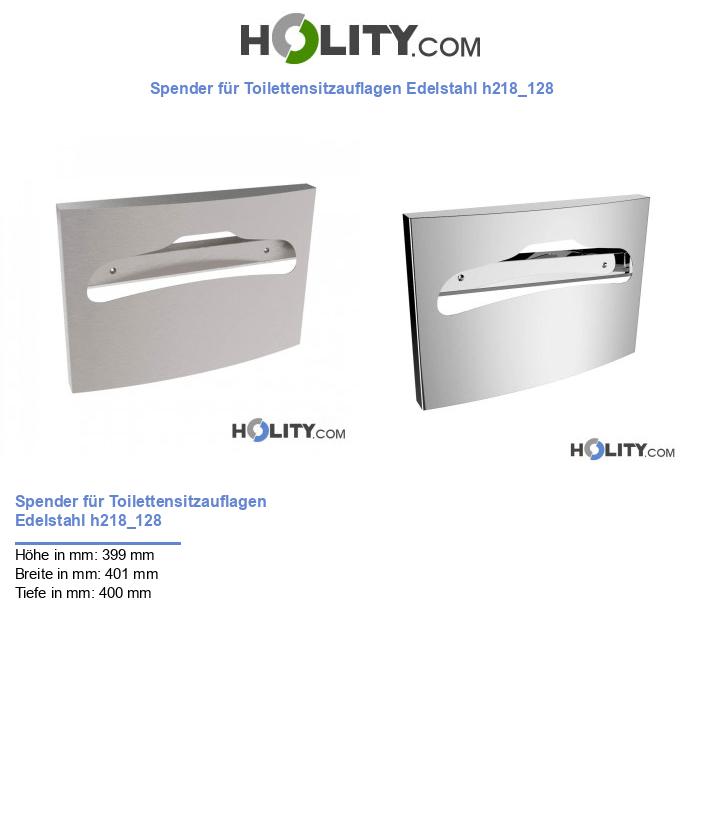 Spender für Toilettensitzauflagen Edelstahl h218_128