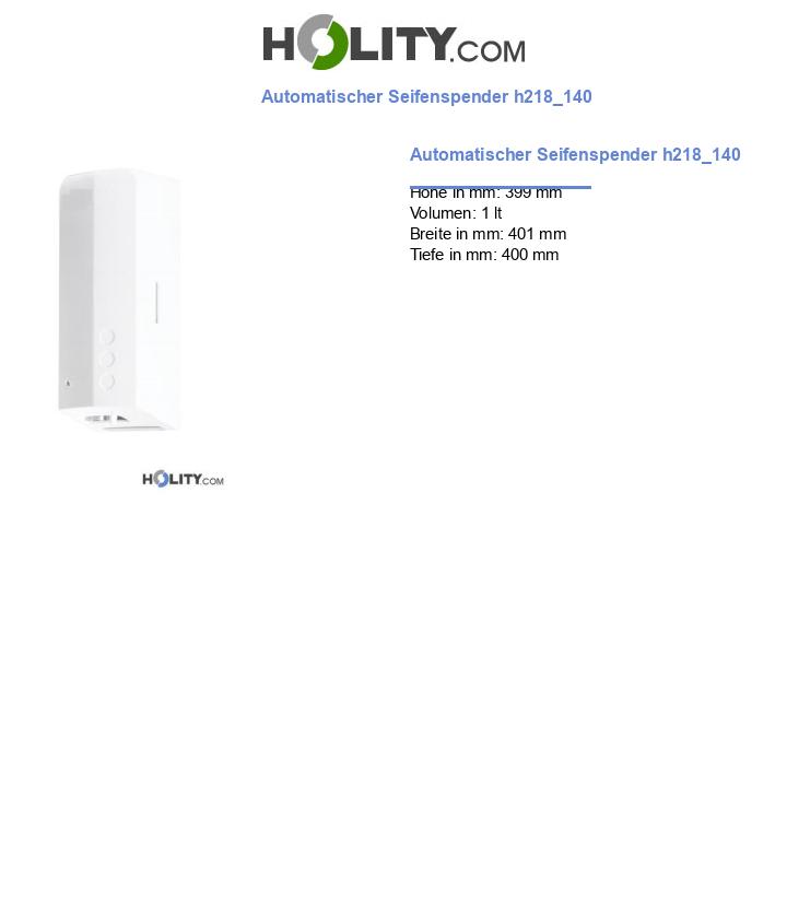 Automatischer Seifenspender h218_140
