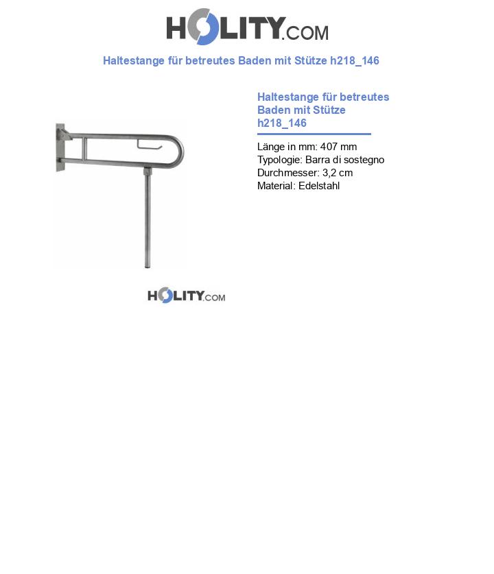 Haltestange für betreutes Baden mit Stütze h218_146