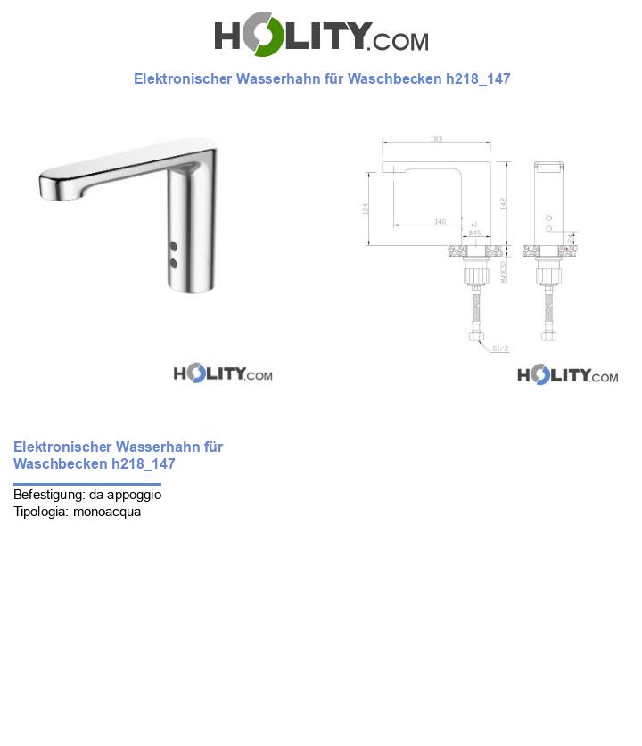 Elektronischer Wasserhahn für Waschbecken h218_147