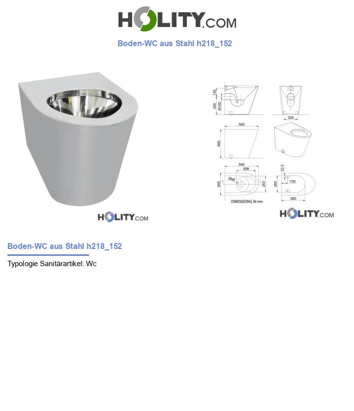 Boden-WC aus Stahl h218_152