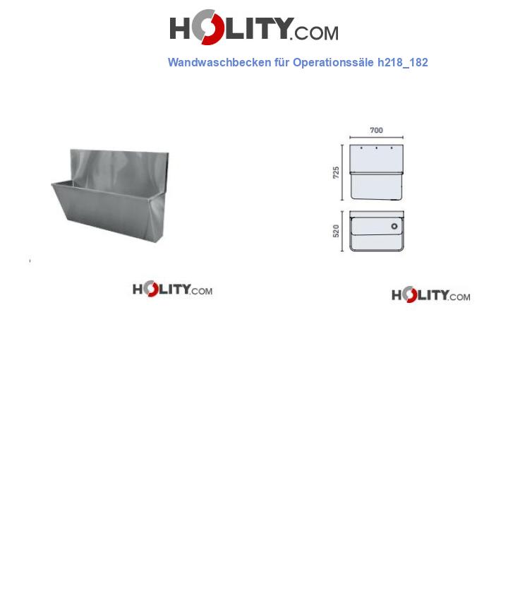 Wandwaschbecken für Operationssäle h218_182