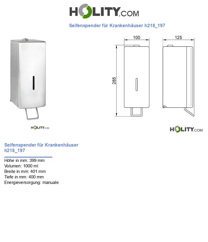 Seifenspender für Krankenhäuser h218_197