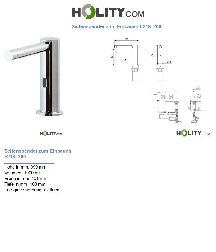 Seifenspender zum Einbauen h218_209