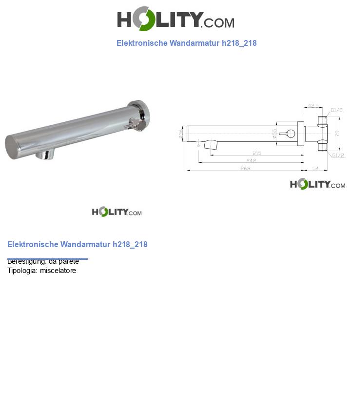 Elektronische Wandarmatur h218_218