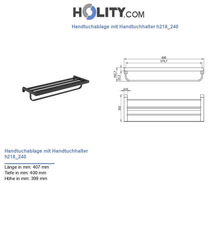 Handtuchablage mit Handtuchhalter h218_240