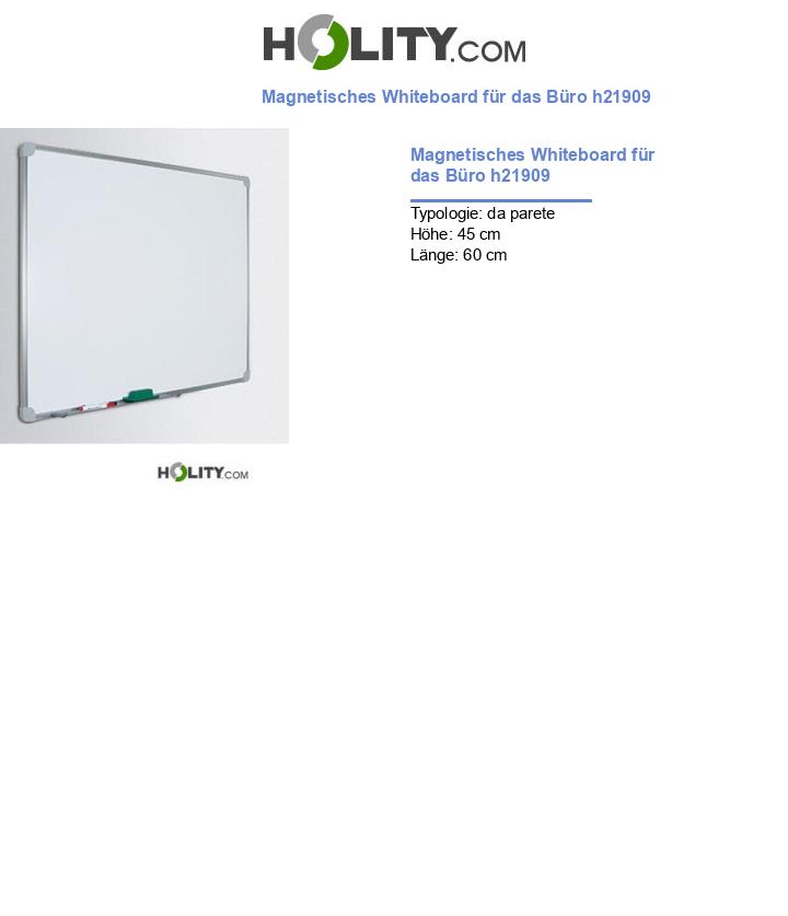 Magnetisches Whiteboard für das Büro h21909