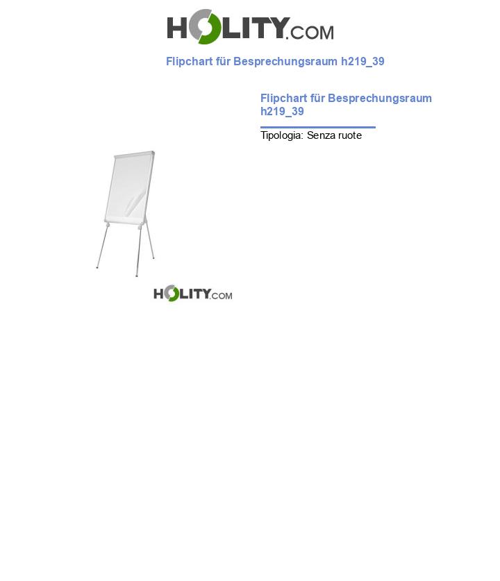 Flipchart für Besprechungsraum h219_39