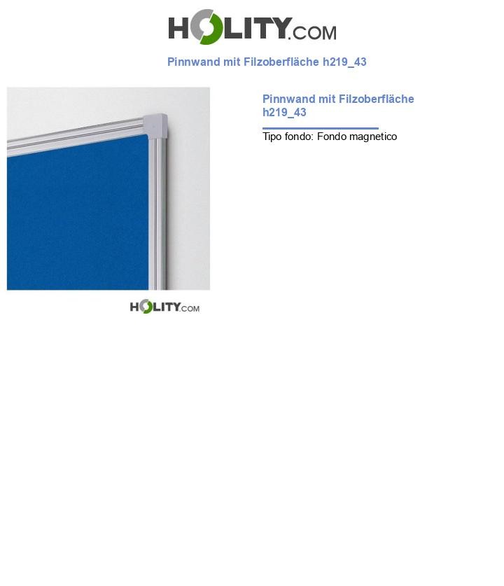 Pinnwand mit Filzoberfläche h219_43