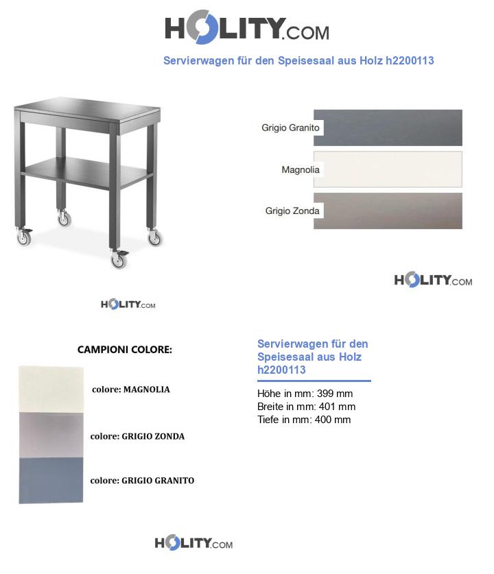 Servierwagen für den Speisesaal aus Holz h2200113