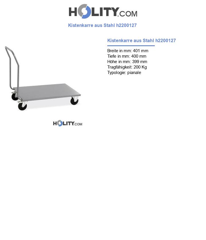 Kistenkarre aus Stahl h2200127