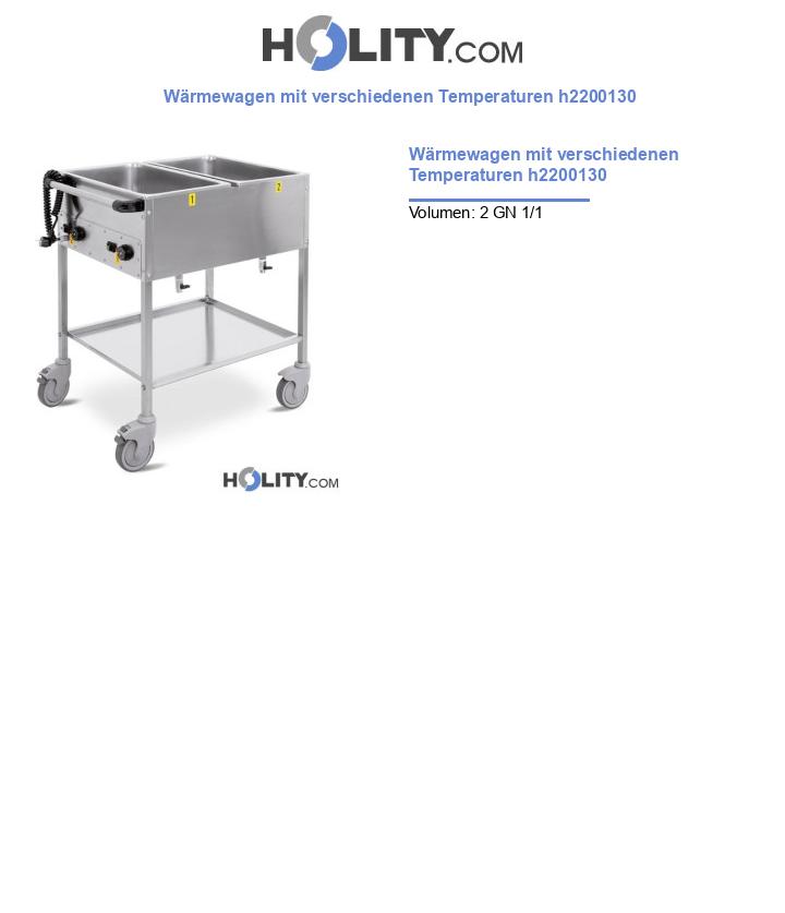 Wärmewagen mit verschiedenen Temperaturen h2200130