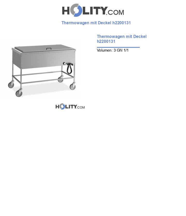 Thermowagen mit Deckel h2200131