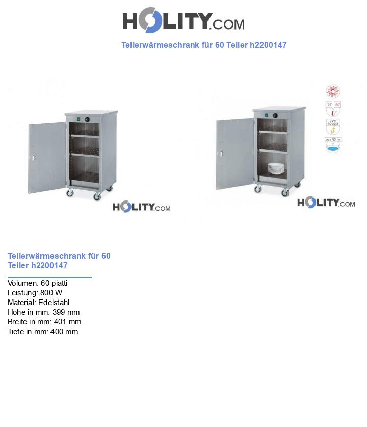 Tellerwärmeschrank für 60 Teller h2200147