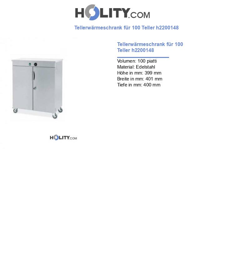 Tellerwärmeschrank für 100 Teller h2200148