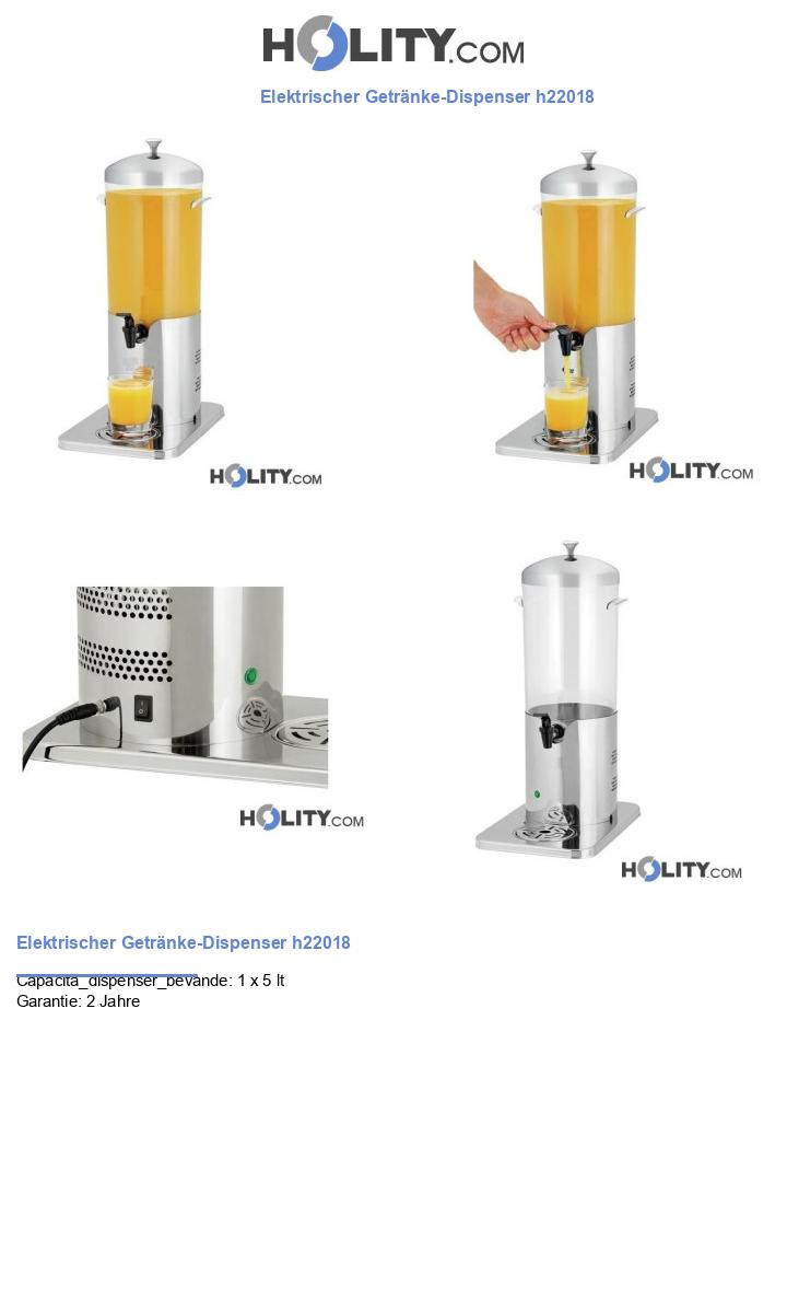 Elektrischer Getränke-Dispenser h22018