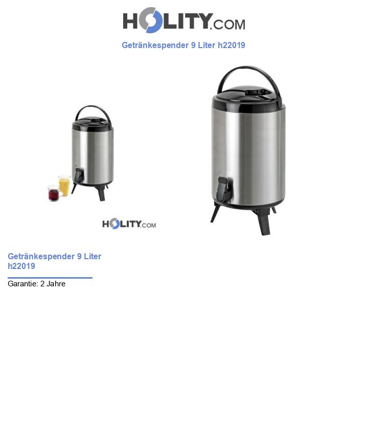 Getränkespender 9 Liter h22019