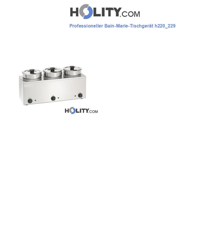 Professioneller Bain-Marie-Tischgerät h220_229