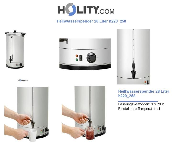 Heißwasserspender 28 Liter h220_258