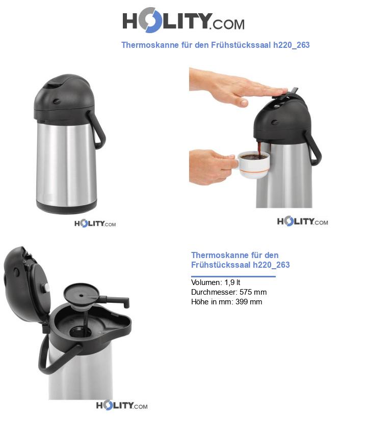 Thermoskanne für den Frühstückssaal h220_263