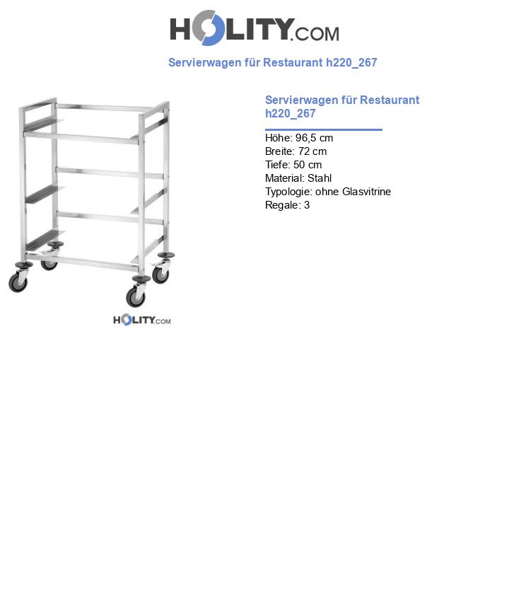 Servierwagen für Restaurant h220_267